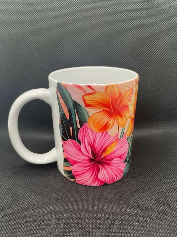 ☕ Mug en Céramique – Tahiti • Tatouage Polynésien • Patutiki 🌺🌊